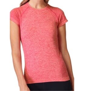NEW Sweaty Betty Athlete Seamless T-Shirt in Punk Pink Size: XS